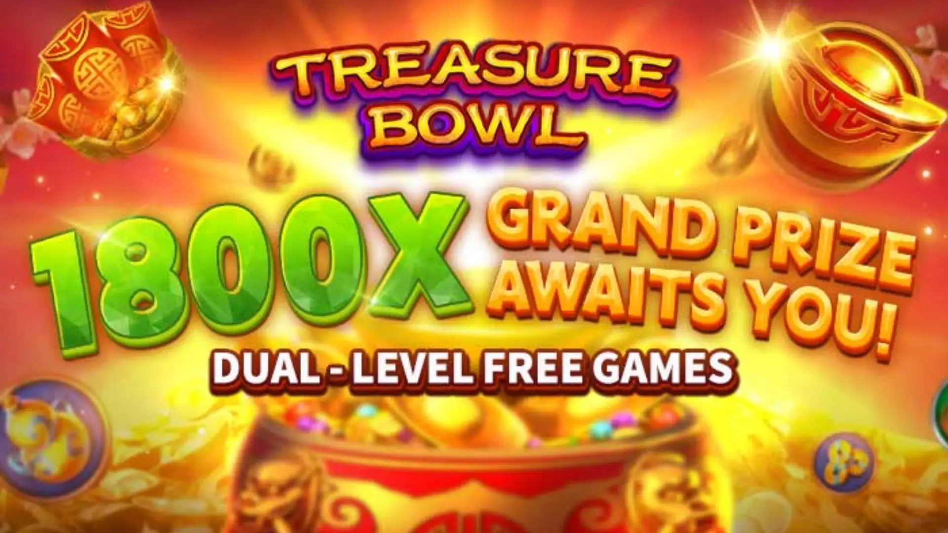 Multiplicadores Treasure Bowl jeeppg - 7777x Máximo com Tigela Dourada